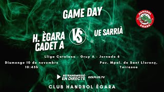 H Ègara Cadet Verd A vs UE Sarrià [upl. by Kaela]