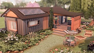 TRAILER HOUSE 🏡 Eco Lifestyle amp Perfect Patio ✨ The Sims 4 Speed Build  No CC [upl. by Lenra]