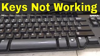 Computer Keyboard Keys Not WorkingHow To Fix It EasilyTutorial [upl. by Israeli292]