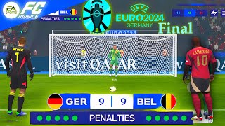 FC Mobile 24 UEFA Euro 2024 penalty shootout Final Match Germany 🇩🇪 Vs Belgium 🇧🇪 euro2024 [upl. by Akemehs]