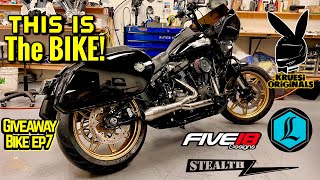 Giveaway Bike ep7 handle bar fitment  minni floorboard install [upl. by Weisman542]