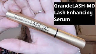 Review of GRANDE Cosmetics GrandeLASHMD Lash Enhancing Serum [upl. by Mable]