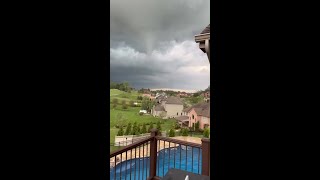 Terrifying moments tornado forms in Western PA [upl. by Gabler315]