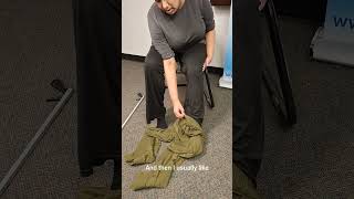 TwoMinute Tips for Stroke Survivors Putting on pants using a reacher [upl. by Reppiks]