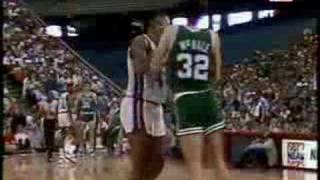 Legendary Celtics Johnny Most blasting the Detroit Pistons [upl. by Ahseret]