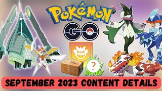 NEW September 2023 Content Coming to Pokémon Go [upl. by Elaina]