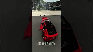 Tesla Model X vs Gravity funnyshorts beamngdrive foryou [upl. by Ellenrad]