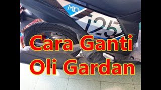 YAMAHA MIO 125  CARA MENGGANTI OLI GARDAN [upl. by Etnahsa]