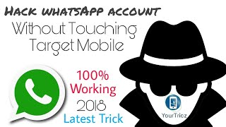 How to Hack WhatsApp Account without touching target Mobile [upl. by Nodnek31]