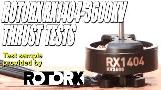 RotorX RX14043600KV Thrust Tests amp Overview Highly Efficient Micro Motor [upl. by Felecia]