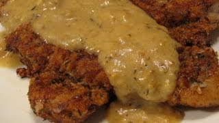 Schnitzel Recipe  Chicken Fried Pork Chops With Mustard Sauce [upl. by Madian]