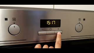 how to change time or set time in oven electrolux [upl. by Follansbee]