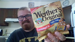 Werthers Original Caramel SugarFree Hard Candies Review [upl. by Etteiram]