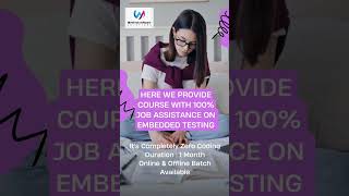 Best Embedded Testing Training WebTech Banglore 📞8884574715 Read Description for More Details 📍 [upl. by Ahseekan629]