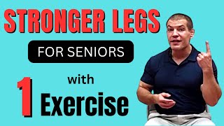 ONE Best Leg Strengthening Exercise for Seniors No Knee Pain [upl. by Nylzzaj]