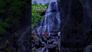 Amboli Waterfall Rainy season amboliwaterfall ambolighat westernghats [upl. by Annabel294]