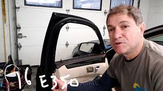 Mercedes benz E350 2016 door panel removal [upl. by Ellicul]