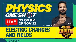 NEET 2023  Physics  Electric Charges and Fields  XYLEM NEET [upl. by Nelsen]