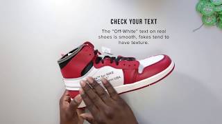 StockX Authentication Tips  Jordan 1 quotOffWhitequot pt 1 [upl. by Naleek]