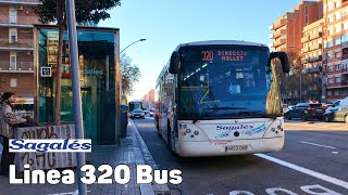 Línea 320 Bus Sagalés  España  Viaje completo [upl. by Notlrak]