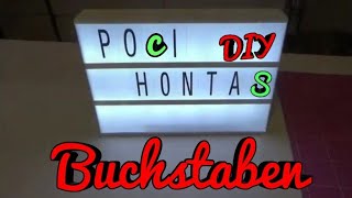 DIY Buchstaben für Lichtbox Buchstaben für Lightbox selber machen DIY Buchstaben selber machen [upl. by Fleming]