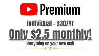 Buy Youtube Premium Individual And Family Subscription For Very Cheap [upl. by Yahsram]