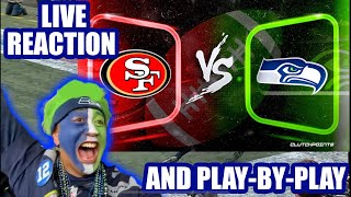 Seahawks vs 49ers LIVE REACTION amp PLAYBYPLAY [upl. by Rempe]