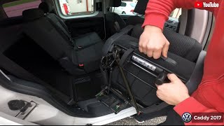 Volkswagen Caddy Rear Seats Removal  caddy 2017 MK4 [upl. by Lundberg]