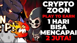 CRYPTOZOON  NFT GAME Play to Earn Fresh masih baru dan bisa CUAN 144 perhari [upl. by Attecnoc]