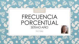 frecuencia porcentual [upl. by Amyas]