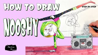 How to Draw Nooshy from Sing 2 in EASY Steps Video [upl. by Arrait20]