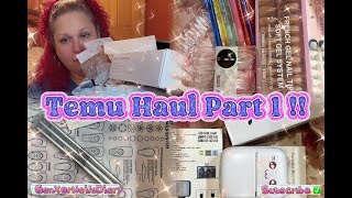 Temu Nail Haul Part 1 temu [upl. by Llirrem]