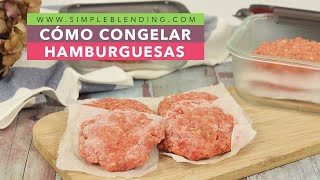 CÓMO CONGELAR HAMBURGUESAS CASERAS  Congelación casera de las hamburguesas [upl. by Mell443]