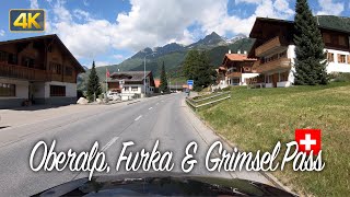 Swiss Mountain Driving  Oberalp Furka amp Grimsel Pass [upl. by Ambler]