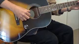 Epiphone AJ220S VS Acoustic Guitar Review and Demo [upl. by Airoled964]