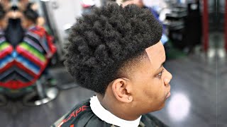 FULL LENGTH FRESHEST HIGH TAPER  HAIRCUT TUTORIAL SPONGE CURL [upl. by Lusar417]