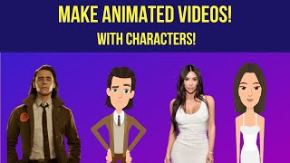 How to make animated cartoon characters for free in under 5 mins [upl. by Innoj]