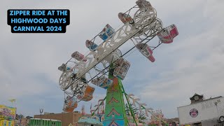 Zipper Ride At The Highwood Days Carnival 2024 [upl. by Osanna69]