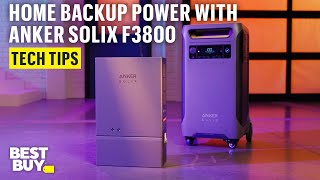 Whole Home Backup Power with Anker SOLIX F3800 Portable Power Station – Tech Tips from Best Buy [upl. by Osrock]