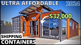 The Best ULTRA AFFORDABLE Shipping Container Homes 2024 [upl. by Kai]