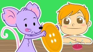 DEBAJO DE UN BOTÓN 🐭💜 Canción de cuna infantil  Dibujos Animados [upl. by Lupee31]