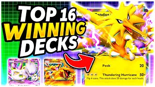 TOP 16 Winning Decks in HUGE 512 Player Tournament  Pokemon Pocket [upl. by Asserrac]