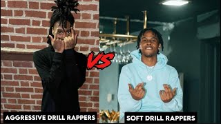 Aggressive drill rappers vs soft drill rappers [upl. by Olga]