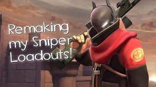 TF2 Remaking My Sniper Cosmetic Sets Loadout Overhaul [upl. by Meit]