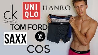 I compared 11 Boxer Briefs over a Year  CK Uniqlo Tom Ford The best Underwear for men [upl. by Ntisuj]