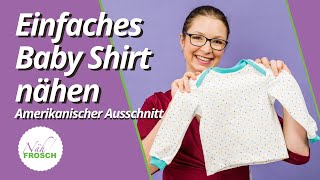 Baby Shirt nähen  Nähanleitung Schnittmuster KERDIL [upl. by Akila]