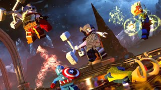 Team Thor amp Mighty Thor vs Surtur  LEGO Marvel Super Heroes 2 [upl. by Hamann856]