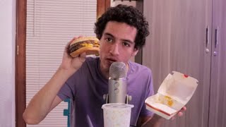 ASMR EATING MCDONALD’S DOUBLE QUARTER POUNDER 🍔 [upl. by Ishmael]