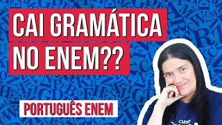 COMO GRÁMATICA CAI NO ENEM saiba identificar as questões gramaticais e o que estudar [upl. by Nolitta]