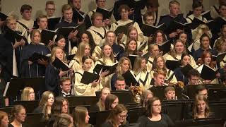 God of Our Fathers  Dordt University Wind Symphony Chorale and Concert Choir  Claude T Smith [upl. by Friede]